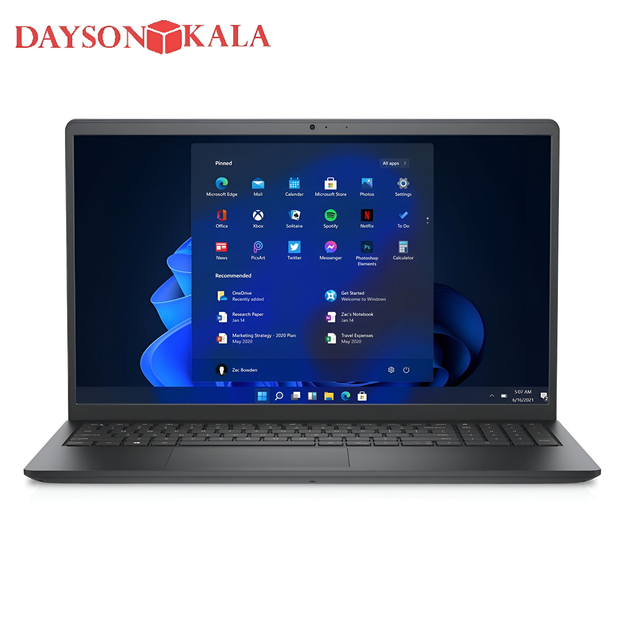 لپ‌تاپ Dell Vostro 3520  پردازنده i3-1215U  رم 8 گیگابایت  حافظه 512GB SSD نمایشگر 15.6 اینچ