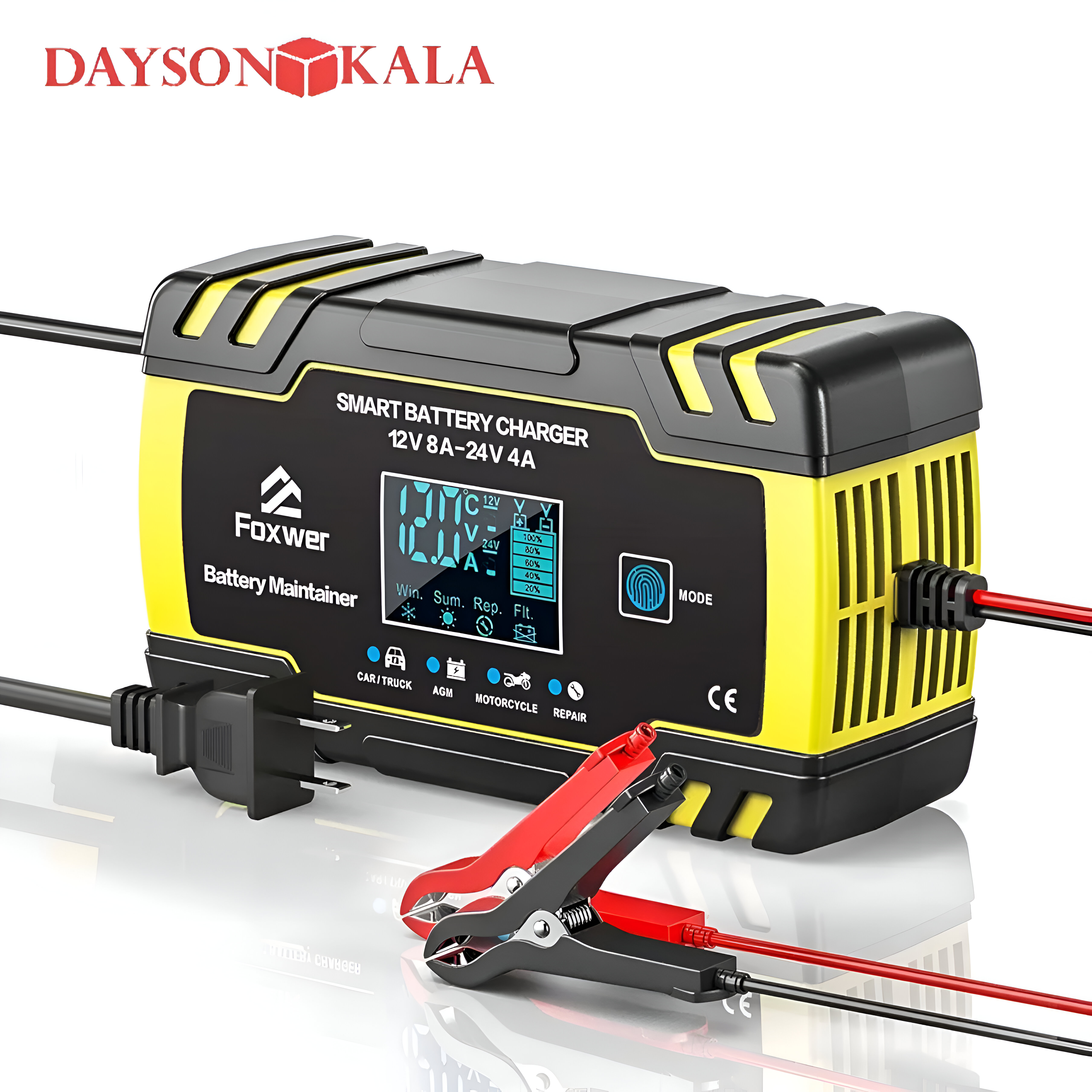 شارژر باتری فاکسور مدل 12V 8A 24V 4A