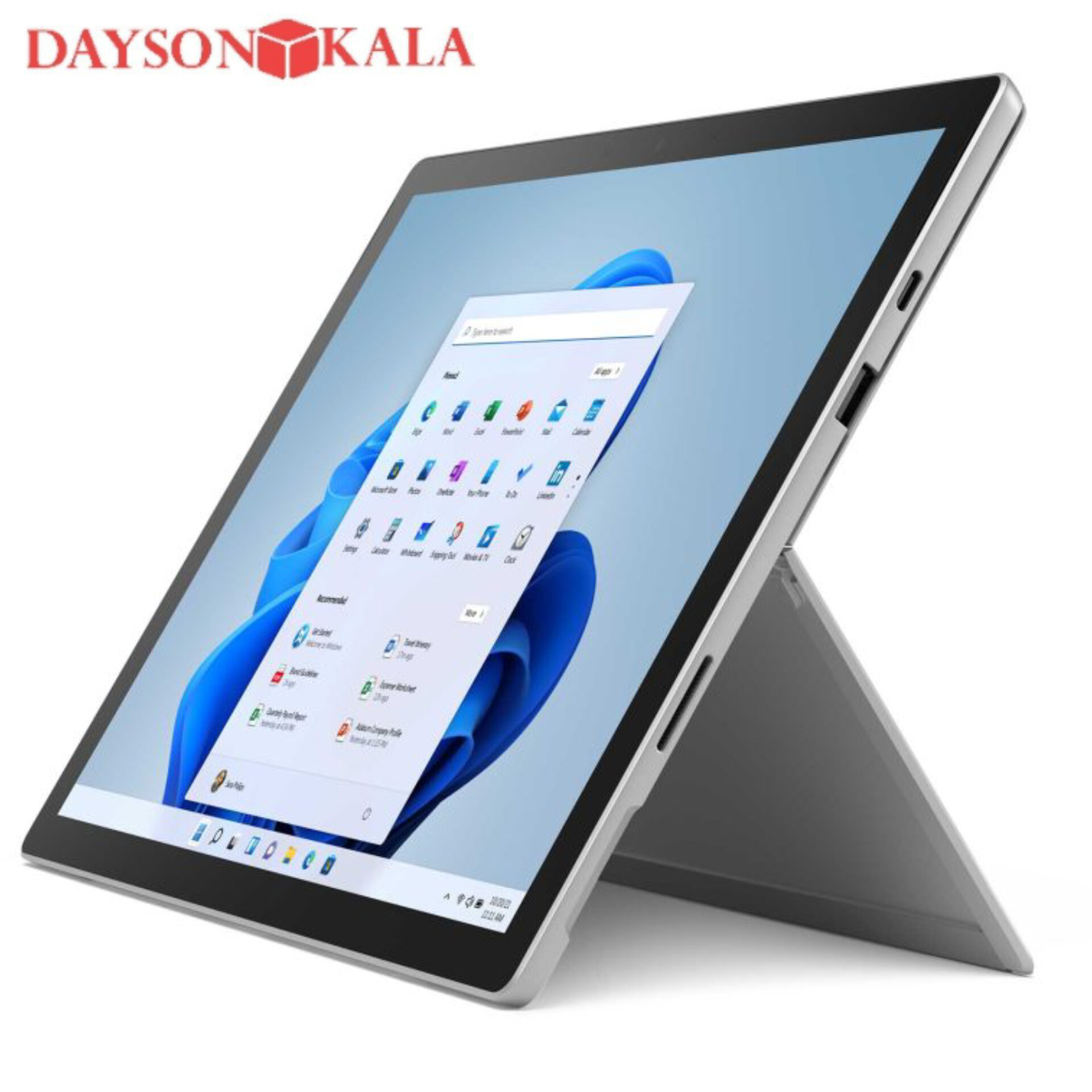 لپ تاپ surface pro 7 پردازنده i5-1035 G4 رم 8 هارد 256 نمایشگر  12.6