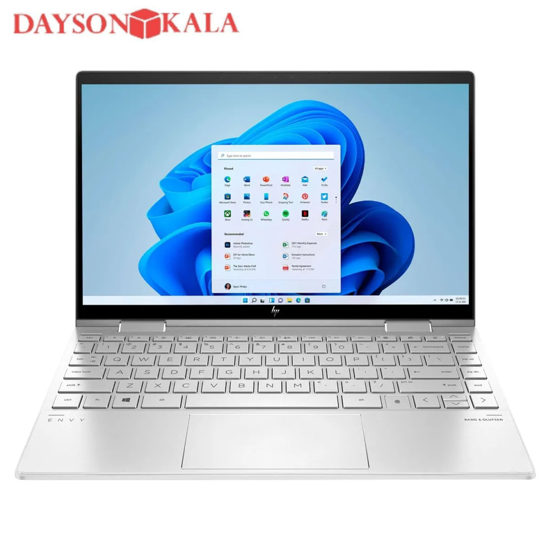 لپ تاپ HP Envy 13 پردازنده i7-1250U رم 16 هارد 512 نمایشگر 13 اینچ