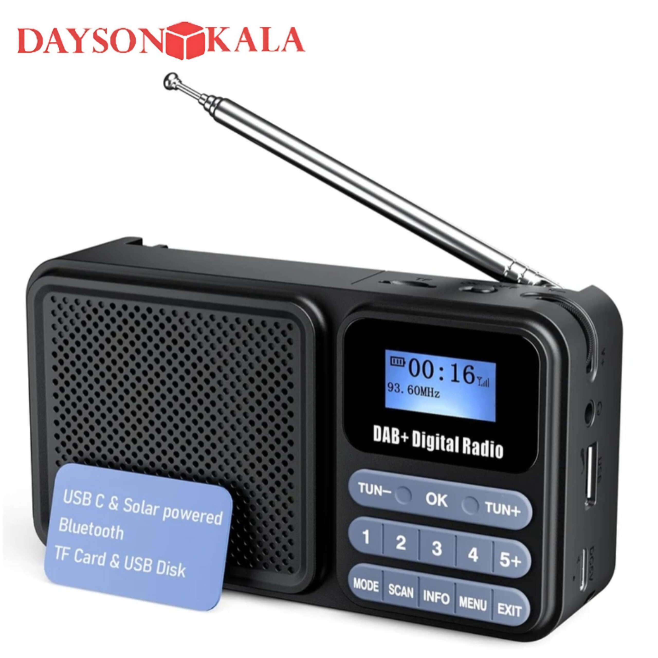 رادیو دیجیتال Gallypek مدل DAB-P11