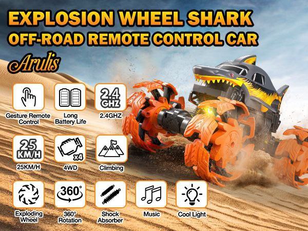 ماشین شارژی آفرودی Explosion Wheel Shark