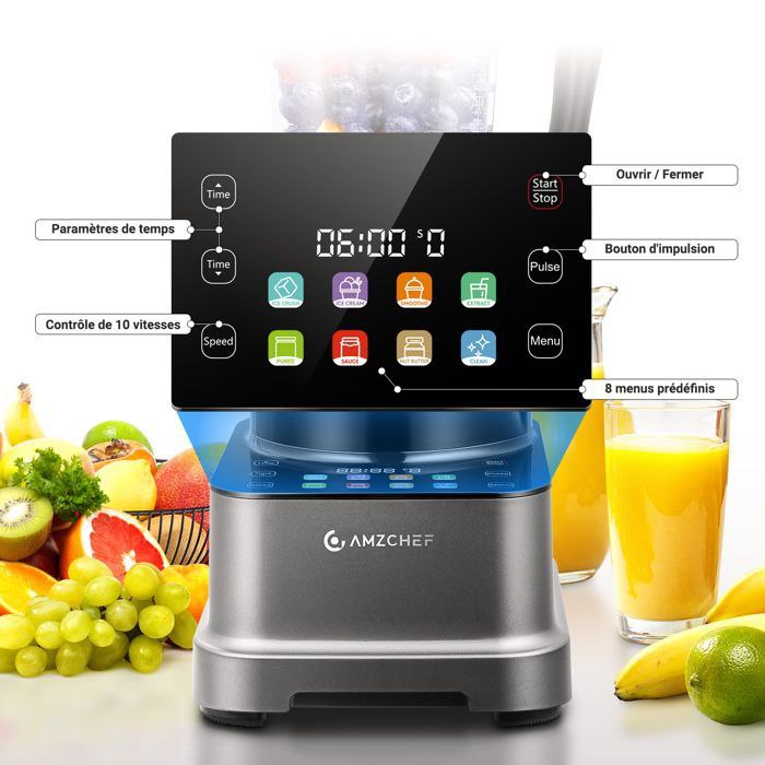 مخلوط کن فوق حرفه‌ای AMZACHEF XL-05