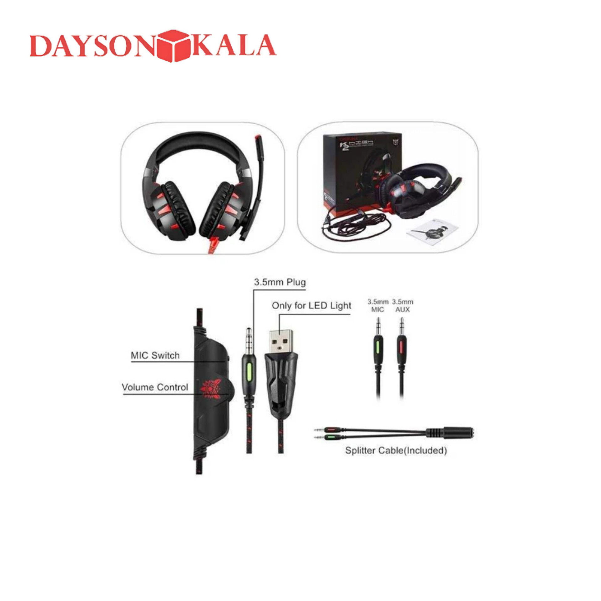 هدفون گیمینگ اونیکوما مدل K2 Pro