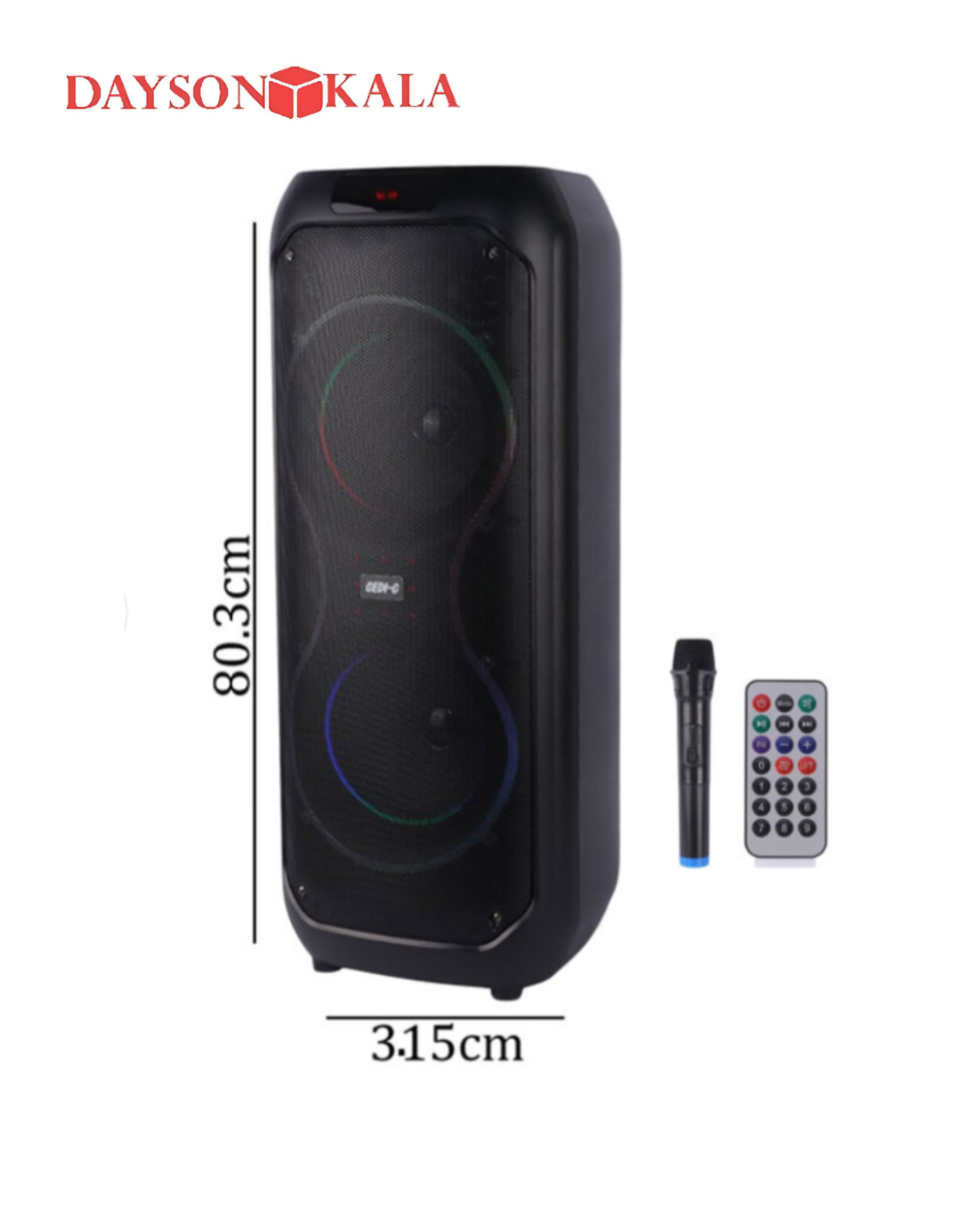 اسپیکر چمدانی بلوتوثی GEDI-G GD-2801