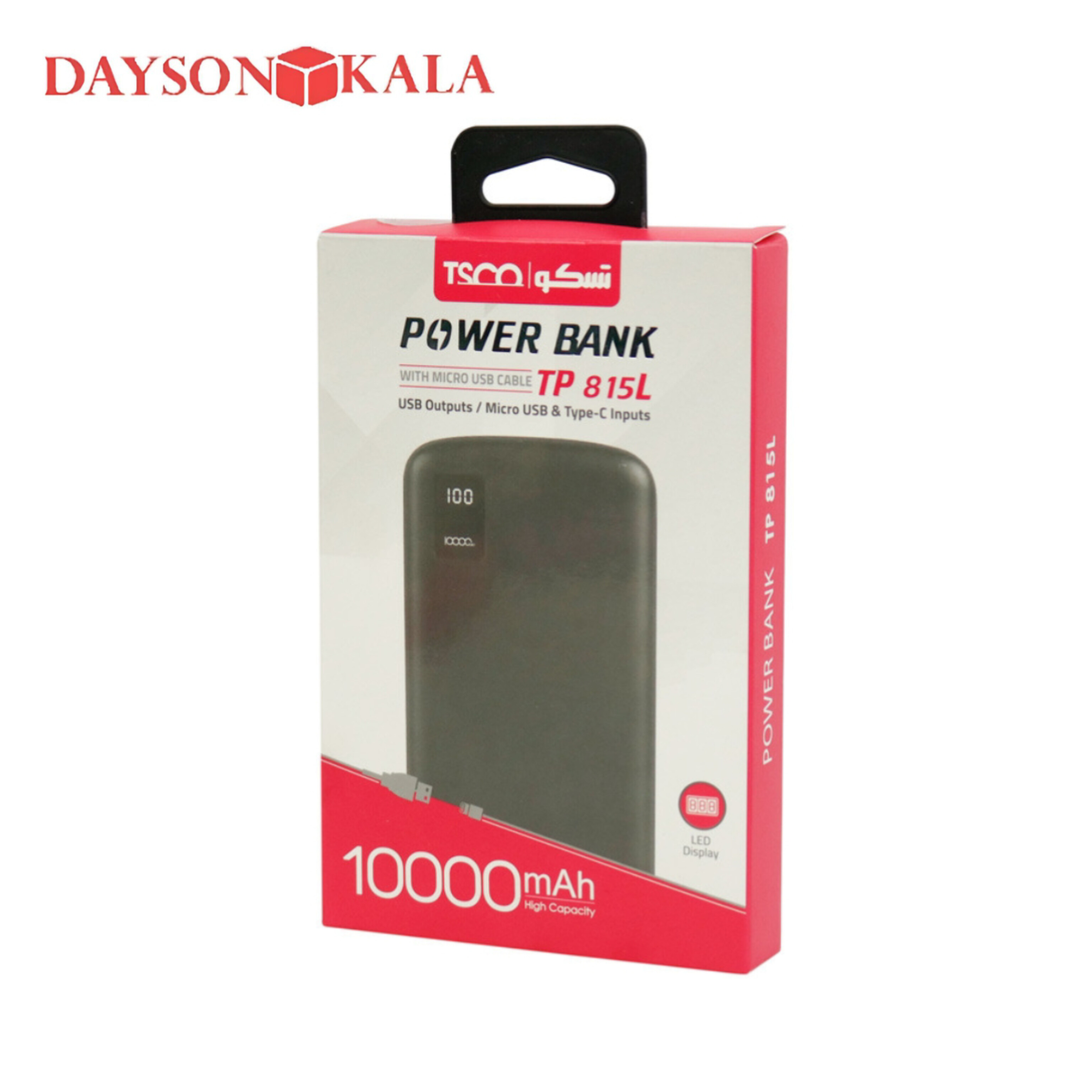 پاور بانک 10000 تسکو TSCO TP 815L 10.5W
