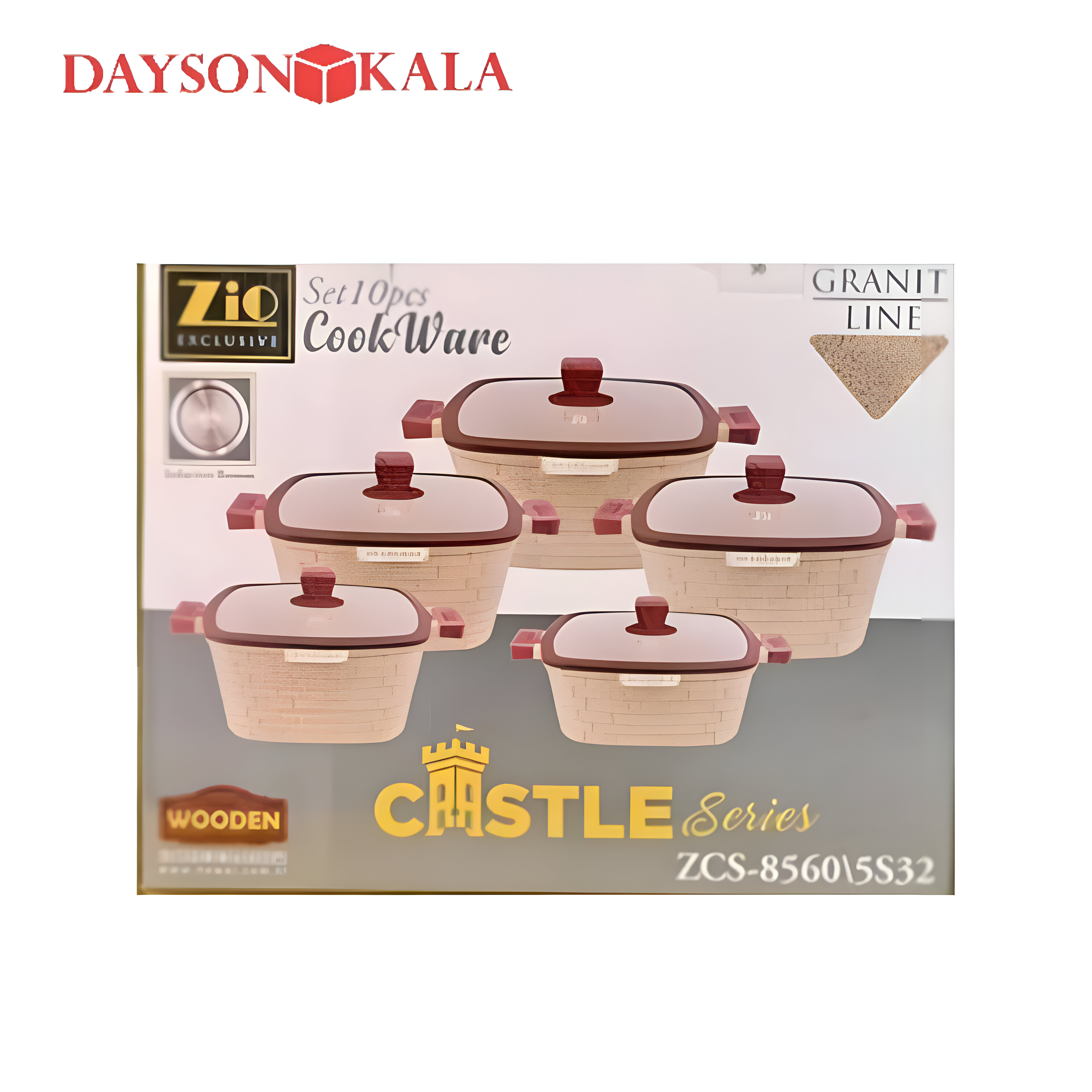 سرویس قابلمه گرانیتی زیو مدل ZCS-8560\5S32