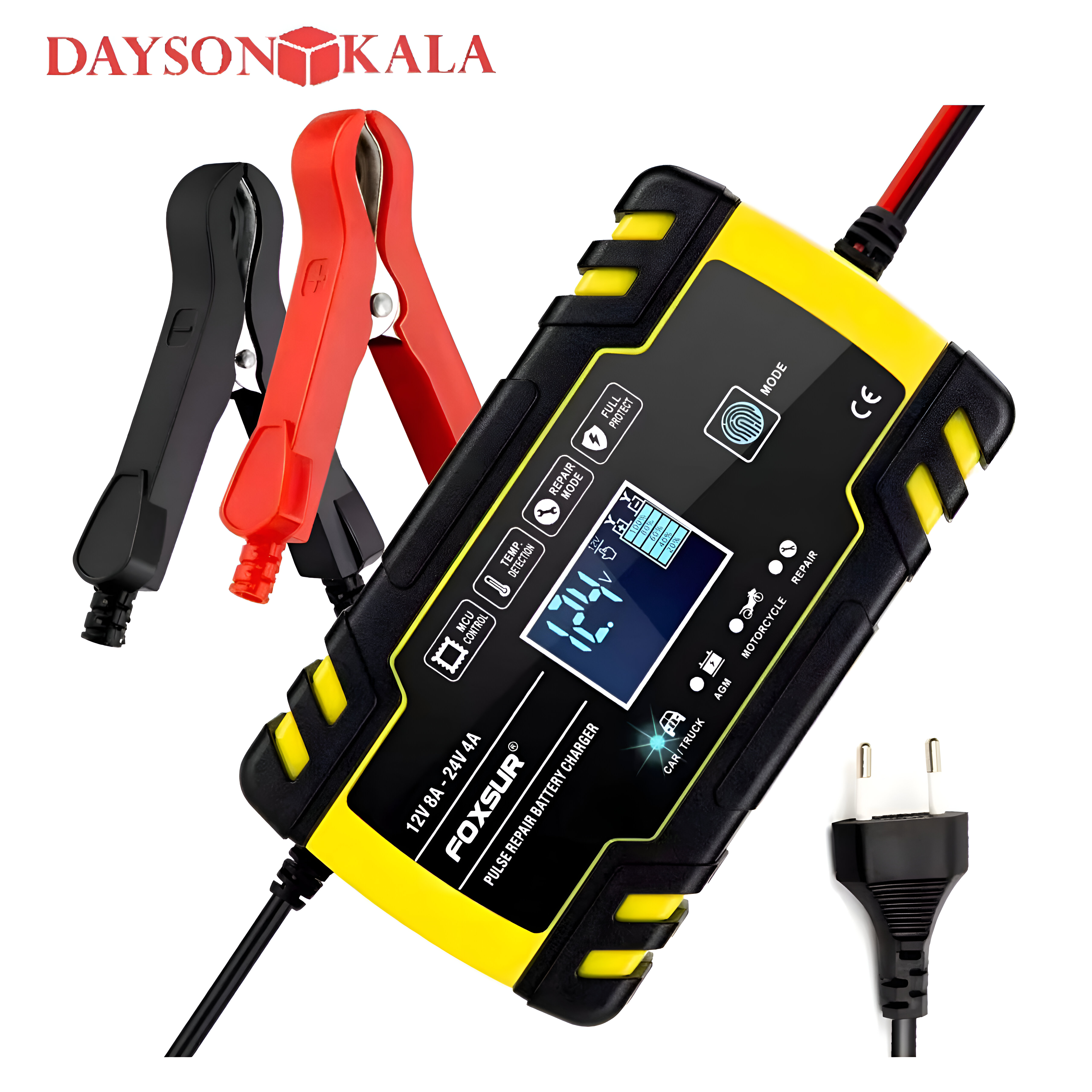 شارژر باتری فاکسور مدل 12V 8A 24V 4A