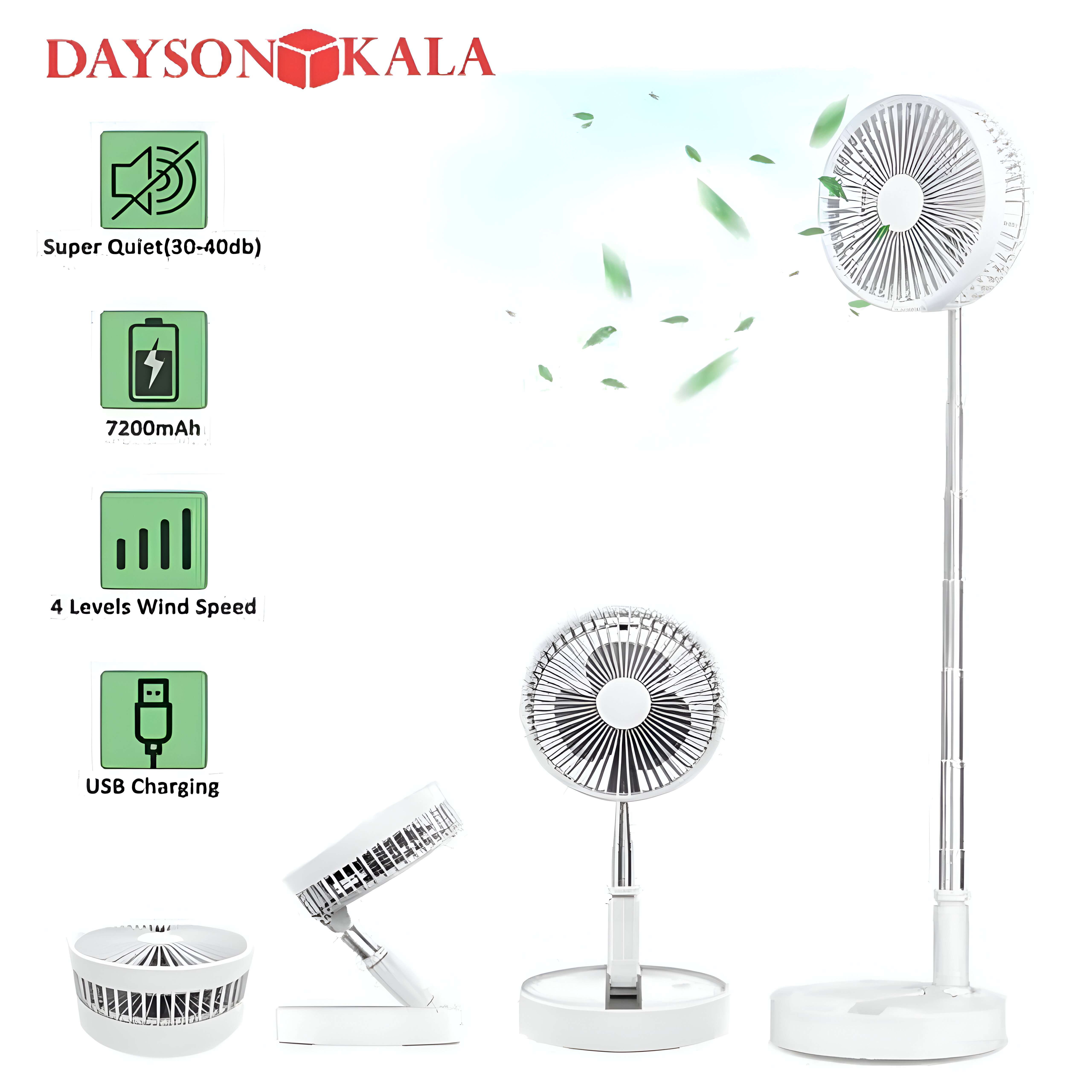 پنکه شارژی Ventilateur مدل nomade