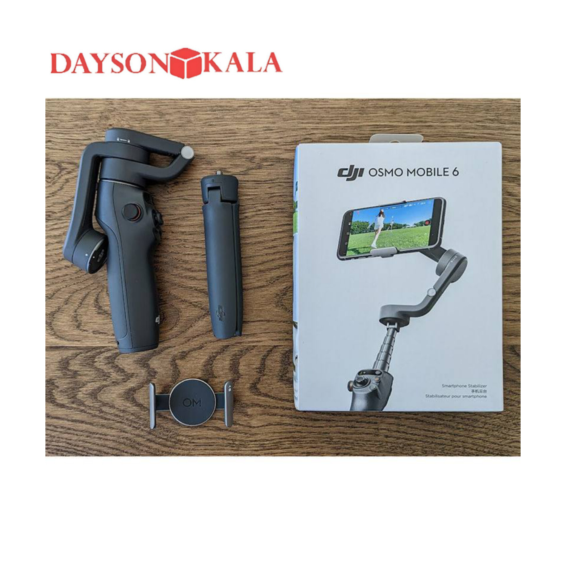 گيمبال برند dji مدل osmo mobile 6 سفید و مشکی