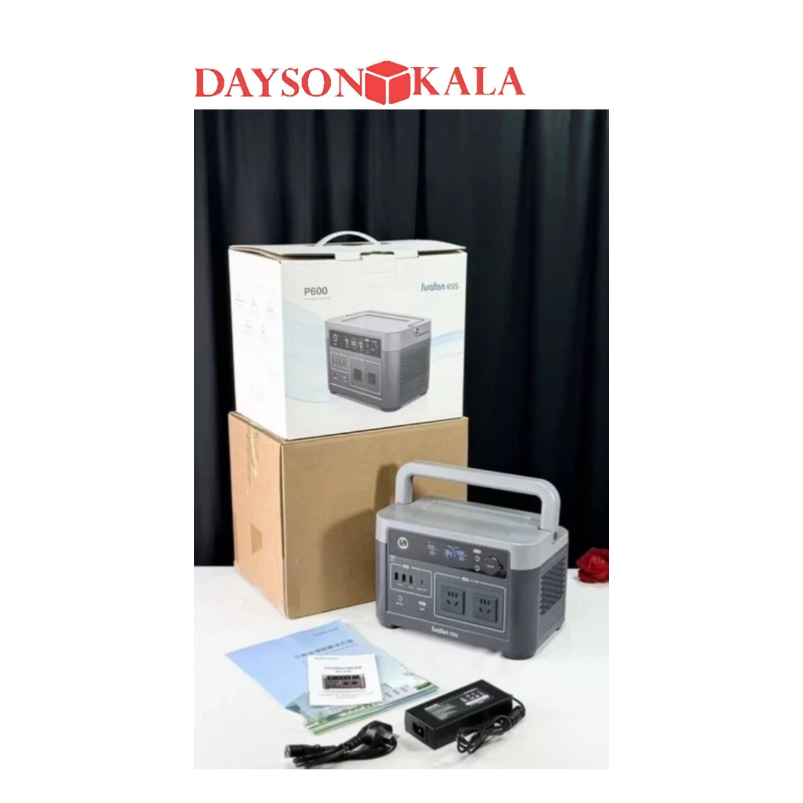 پاور استیشن قابل حمل مدل Hrafon ESS ظرفیت 635Wh / توان 600W