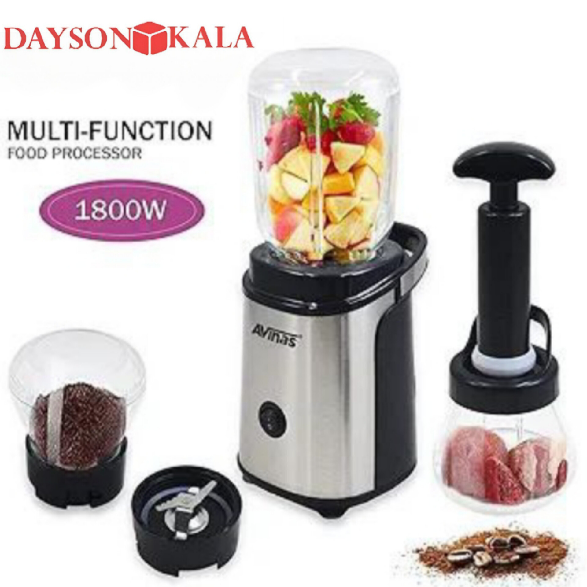 مخلوط کن و غذاساز چند کاره Avinas AV_123 1800W