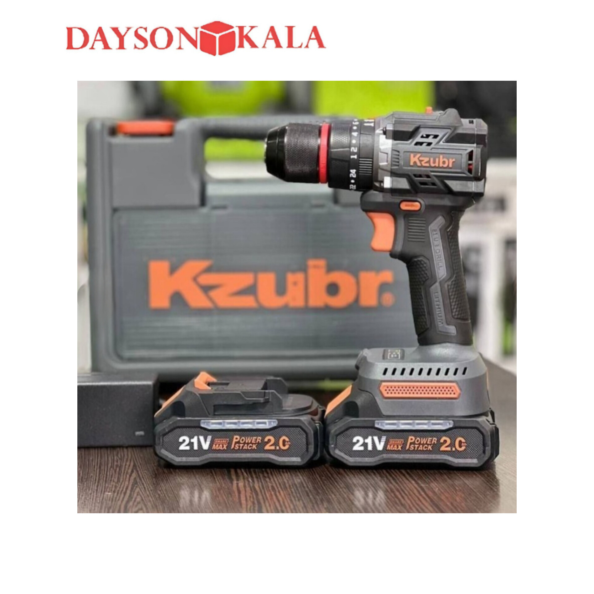 دریل شارژی برند Kzubr مدل KBLEID-21V-10